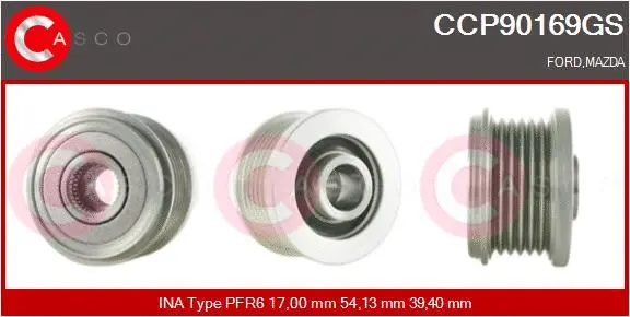 Belt Pulley, alternator (CCP90169GS)