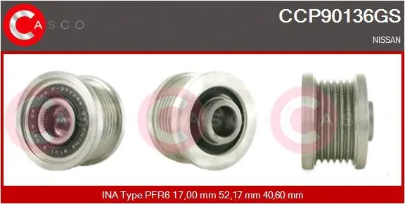 Belt Pulley, alternator (CCP90136GS)