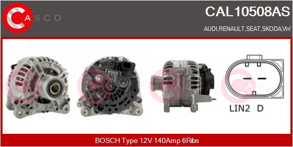 Alternator (CAL10508AS)