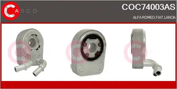 Oil Cooler, engine oil (COC74003AS)