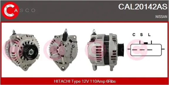 Alternator (CAL20142AS)