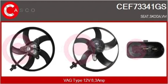 Fan, engine cooling (CEF73341GS)