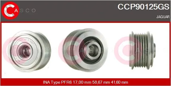 Belt Pulley, alternator (CCP90125GS)