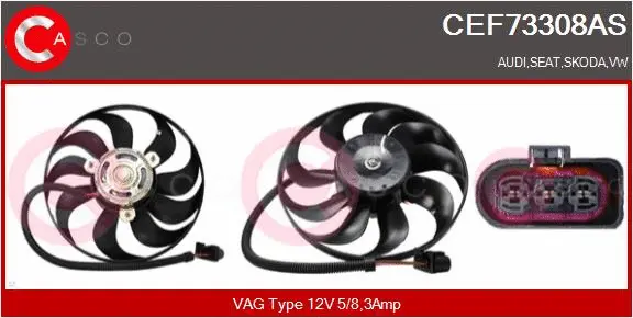 Fan, engine cooling (CEF73308AS)