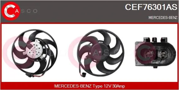 Fan, engine cooling (CEF76301AS)