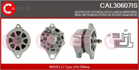 Alternator (CAL30607IS)