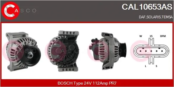 Alternator (CAL10653AS)