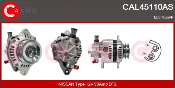 Alternator (CAL45110AS)
