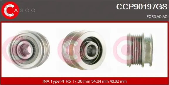 Belt Pulley, alternator (CCP90197GS)