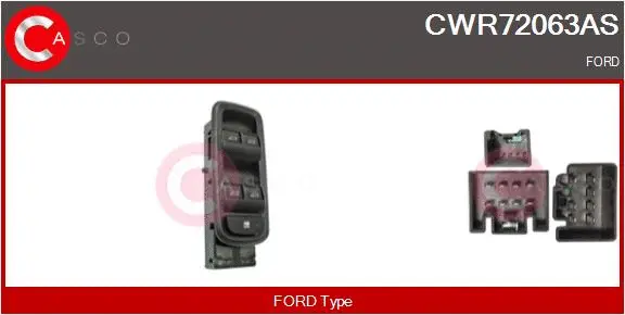Switch, window regulator (CWR72063AS)
