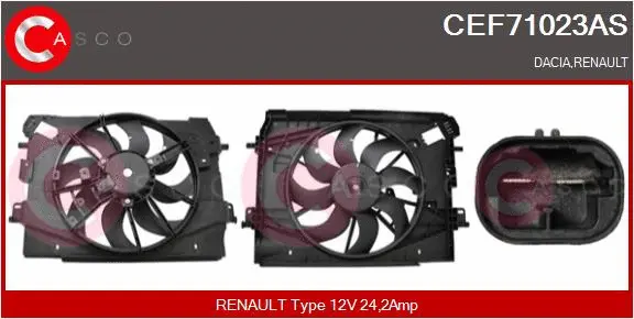 Electric Motor, radiator fan (CEF71023AS)