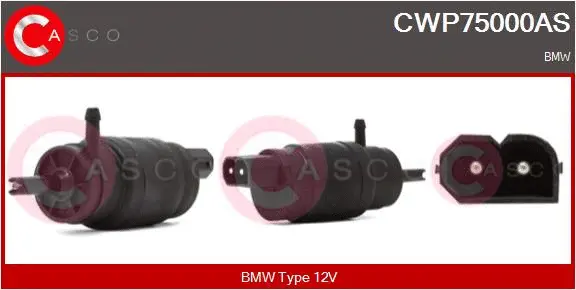 Washer Fluid Pump, window cleaning (CWP75000AS)