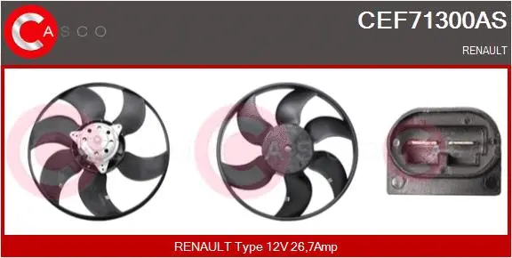 Fan, engine cooling (CEF71300AS)