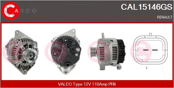 Alternator (CAL15146GS)
