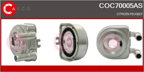 Oil Cooler, engine oil (COC70005AS)