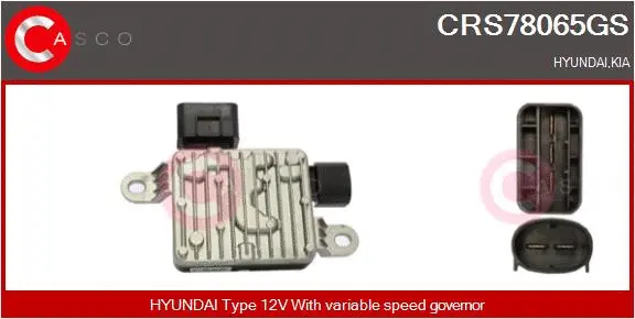 Series resistor, electric motor (radiator fan) (CRS78065GS)