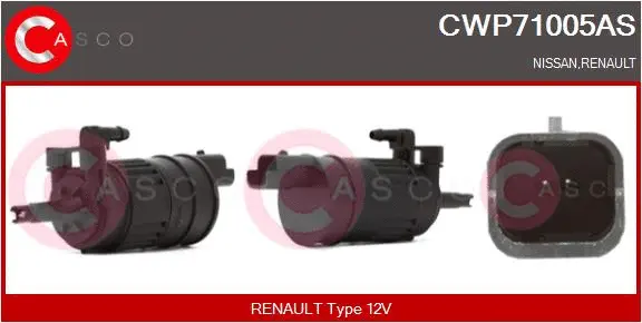 Washer Fluid Pump, window cleaning (CWP71005AS)