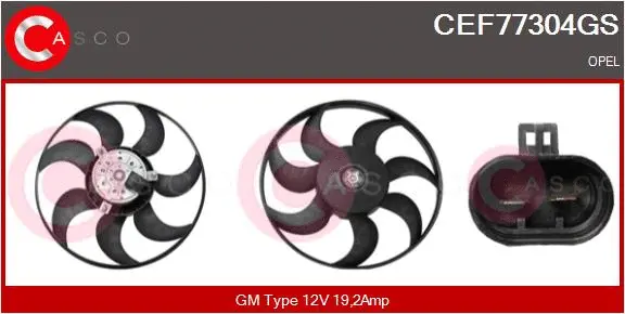 Fan, engine cooling (CEF77304GS)