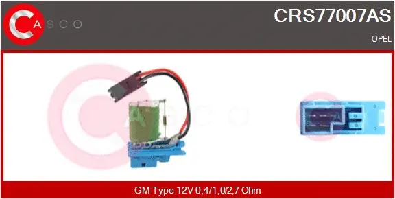 Resistor, interior blower (CRS77007AS)