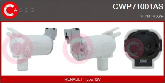 Washer Fluid Pump, window cleaning (CWP71001AS)