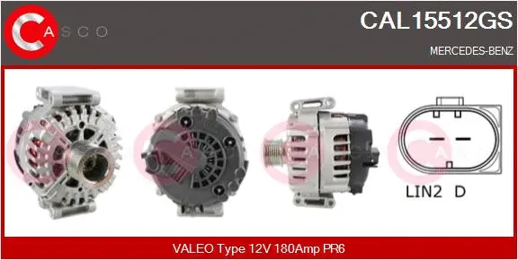 Alternator (CAL15512GS)
