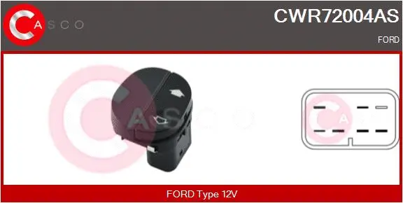 Switch, window regulator (CWR72004AS)