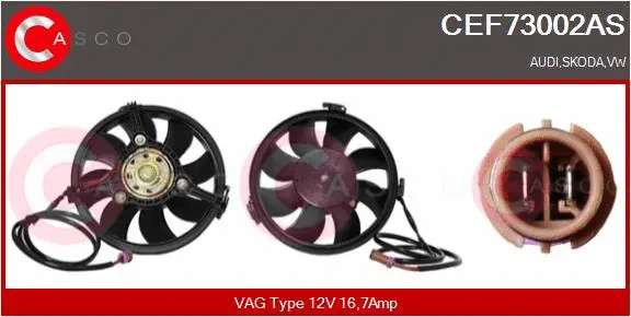 Electric Motor, radiator fan (CEF73002AS)