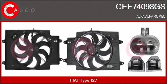 Electric Motor, radiator fan (CEF74098GS)