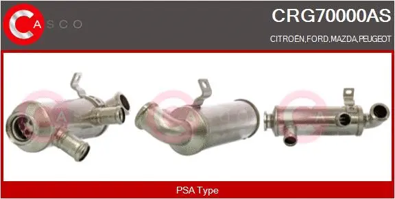 Cooler, exhaust gas recirculation (CRG70000AS)