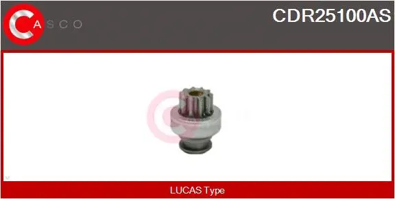 Pinion, starter (CDR25100AS)