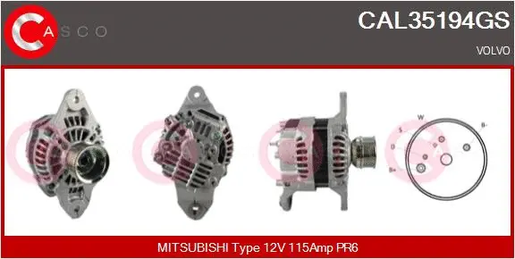 Alternator (CAL35194GS)
