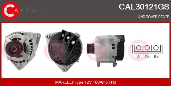 Alternator (CAL30121GS)
