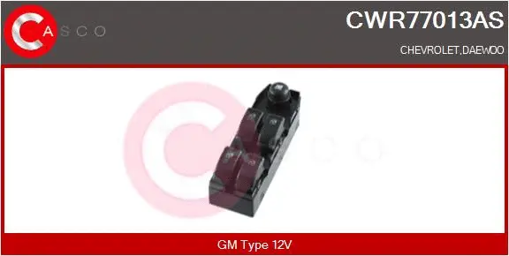 Switch, window regulator (CWR77013AS)