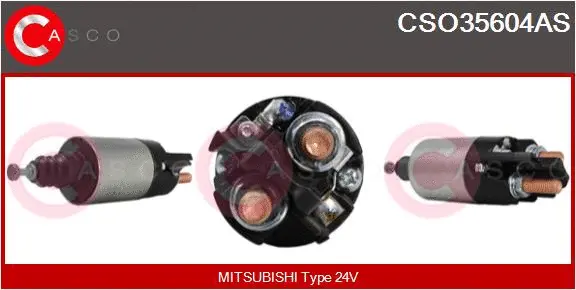 Solenoid Switch, starter (CSO35604AS)