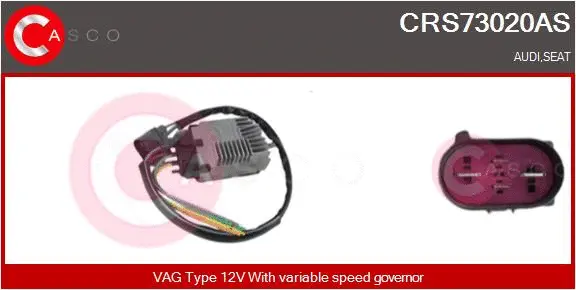 Series resistor, electric motor (radiator fan) (CRS73020AS)