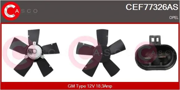 Fan, engine cooling (CEF77326AS)