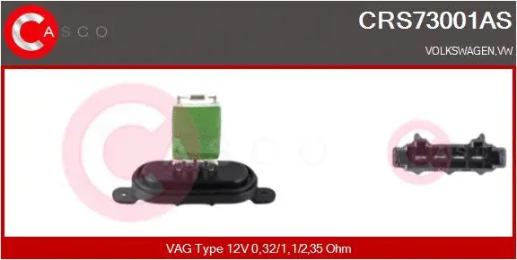 Resistor, interior blower (CRS73001AS)