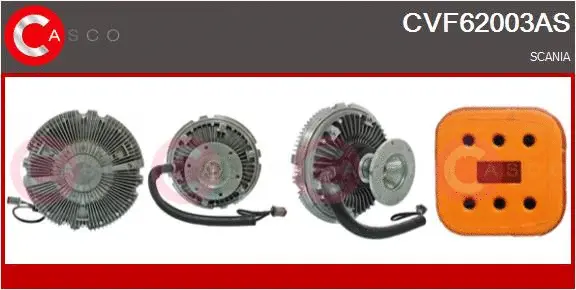 Clutch, radiator fan (CVF62003AS)
