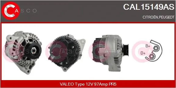 Alternator (CAL15149AS)