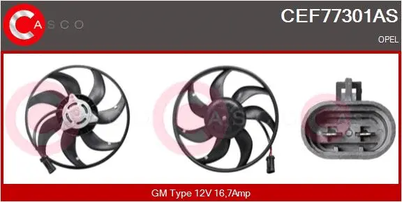 Fan, engine cooling (CEF77301AS)
