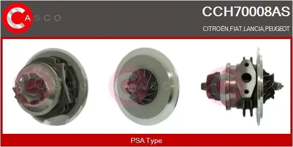 Core assembly, turbocharger (CCH70008AS)