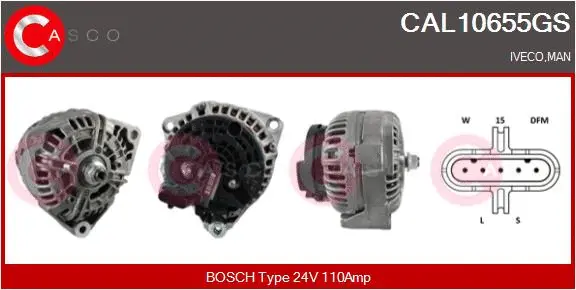 Alternator (CAL10655GS)
