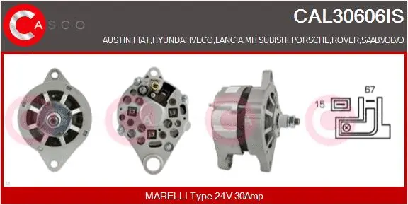 Alternator (CAL30606IS)