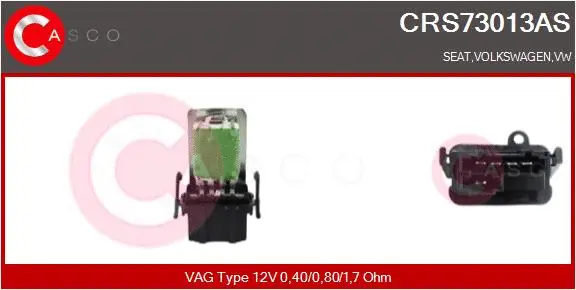 Resistor, interior blower (CRS73013AS)