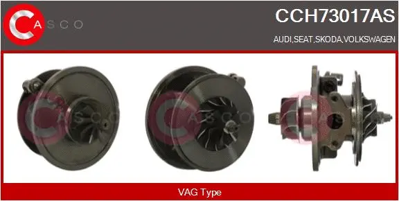 Core assembly, turbocharger (CCH73017AS)