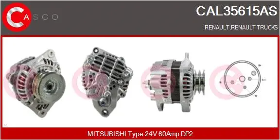 Alternator (CAL35615AS)