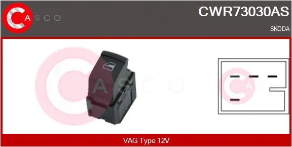 Switch, window regulator (CWR73030AS)