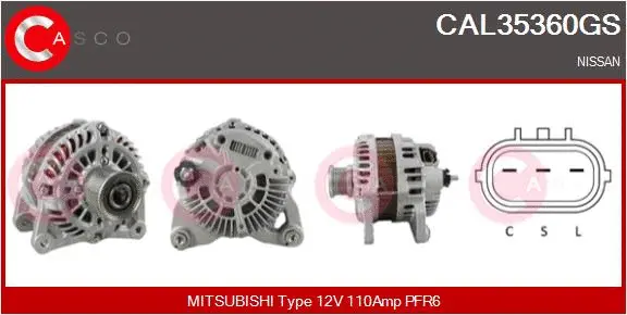 Alternator (CAL35360GS)