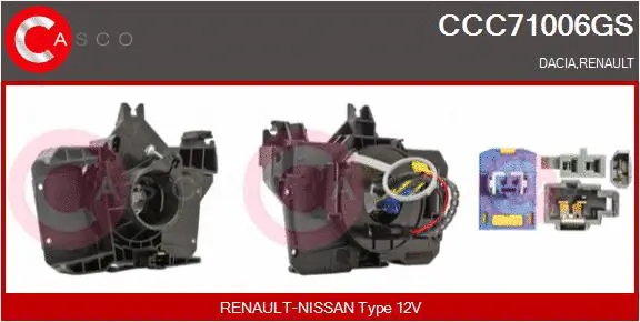 Clockspring, airbag (CCC71006GS)