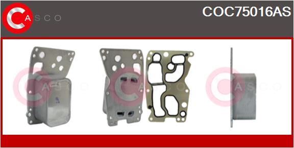Oil Cooler, engine oil (COC75016AS)